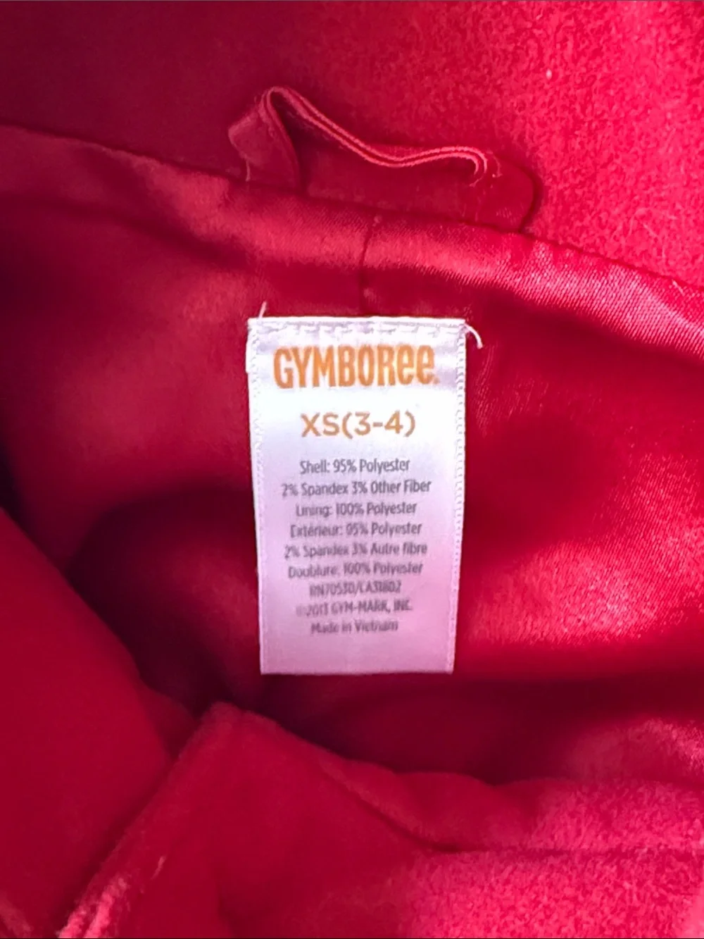 Gymboree Red Girls' Pea Coat with Stand Collar
